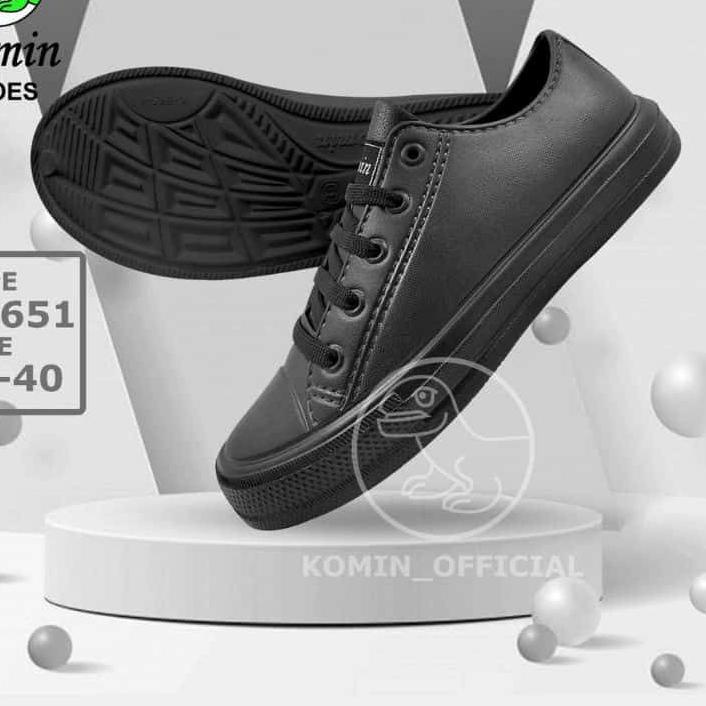 Penawaran SEPATU KOMIN HITAM POLOS // KOMIN 065-1 TRENDY