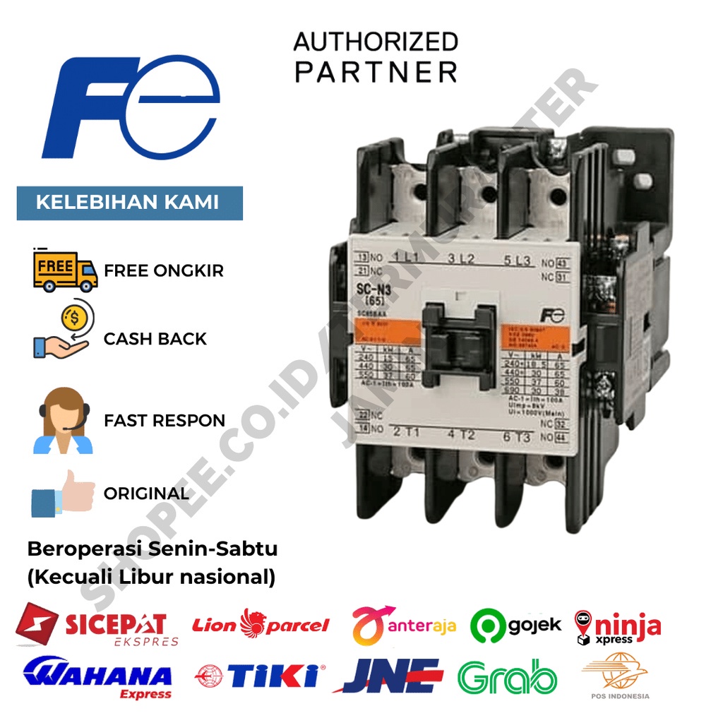 Fuji Contactor 3Phase  65A 30kW SC-N3