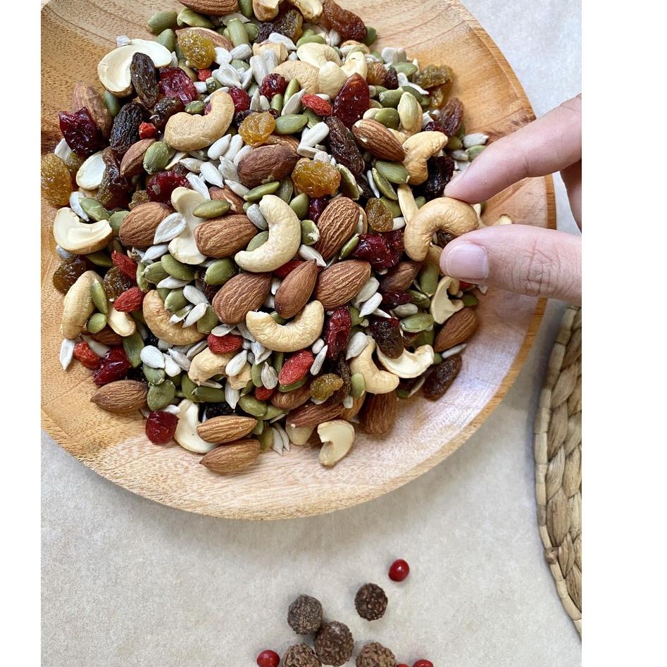 

BISA ✨COD✨ Kacang panggang- Mix Nut- Trail Mix Premium - Oven 200 gr serbuuu !
