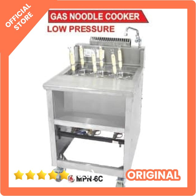 JUAL GETRA MESIN MIE GETRA MPN-6C KOMPOR GAS MESIN REBUS MIE AYAM 6 LUBANG LOW PRESSURE ORIGINAL