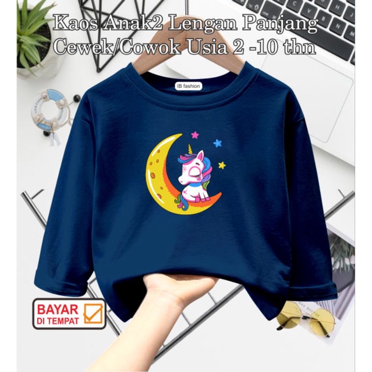 ((IB))KAOS ANAK UNISEX PANJANG/UNICOR DIGITAL SABLON