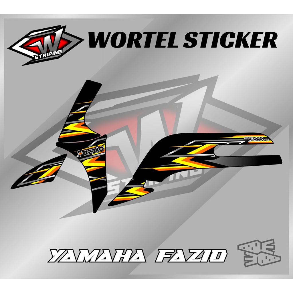 Striping Fazio-Stiker Hologram Decal Motor Fazio Racing Elegant