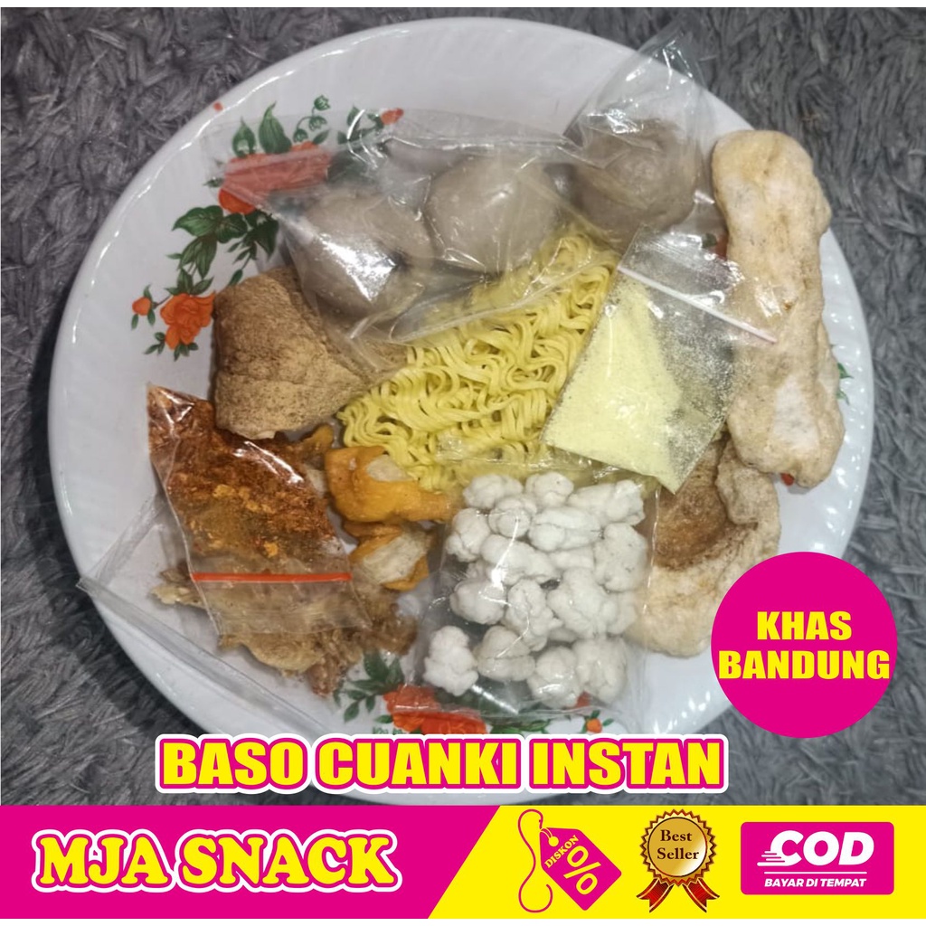 

COD Baso Cuanki Instan Khas Bandung Extra Pedas Baso Sapi
