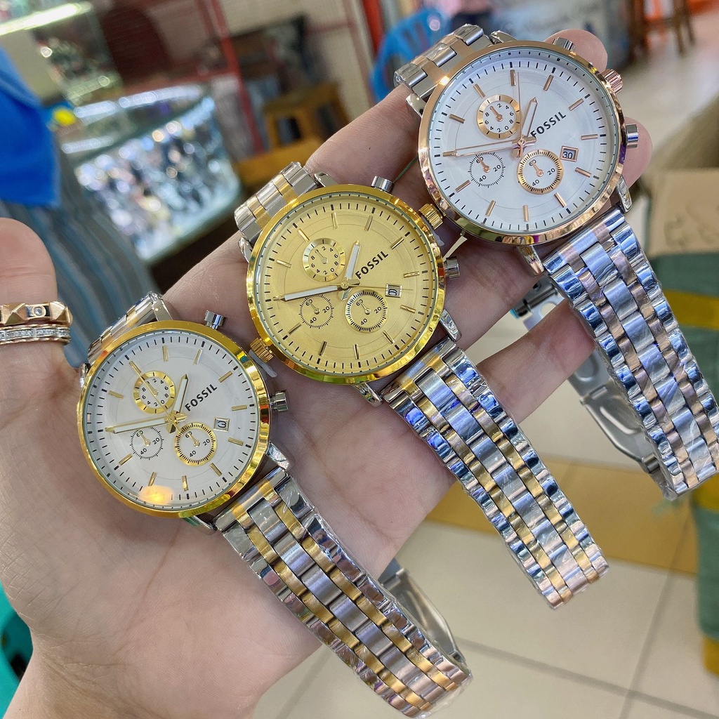 Jam Tangan Fashion Wanita 31359 Tali Rantai Tanggal Aktif Terbaru Free Box &amp; Baterai Cadangan