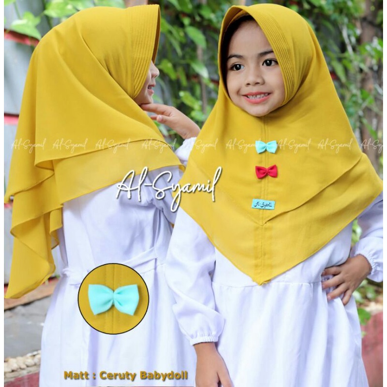 Hijab Anak Bayi/Hijab Anak Perempuan/Hijab Seruty Anak/Hijab Murah Anak (Seruty Pita)