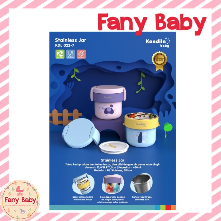 KANDILA BABY STAINLESS JAR 450ML / KDL022-7