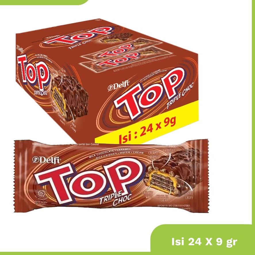 

DE9✤ Delfi Top Triple Choco Box Isi 24 x 9 Gram Barang Bagus