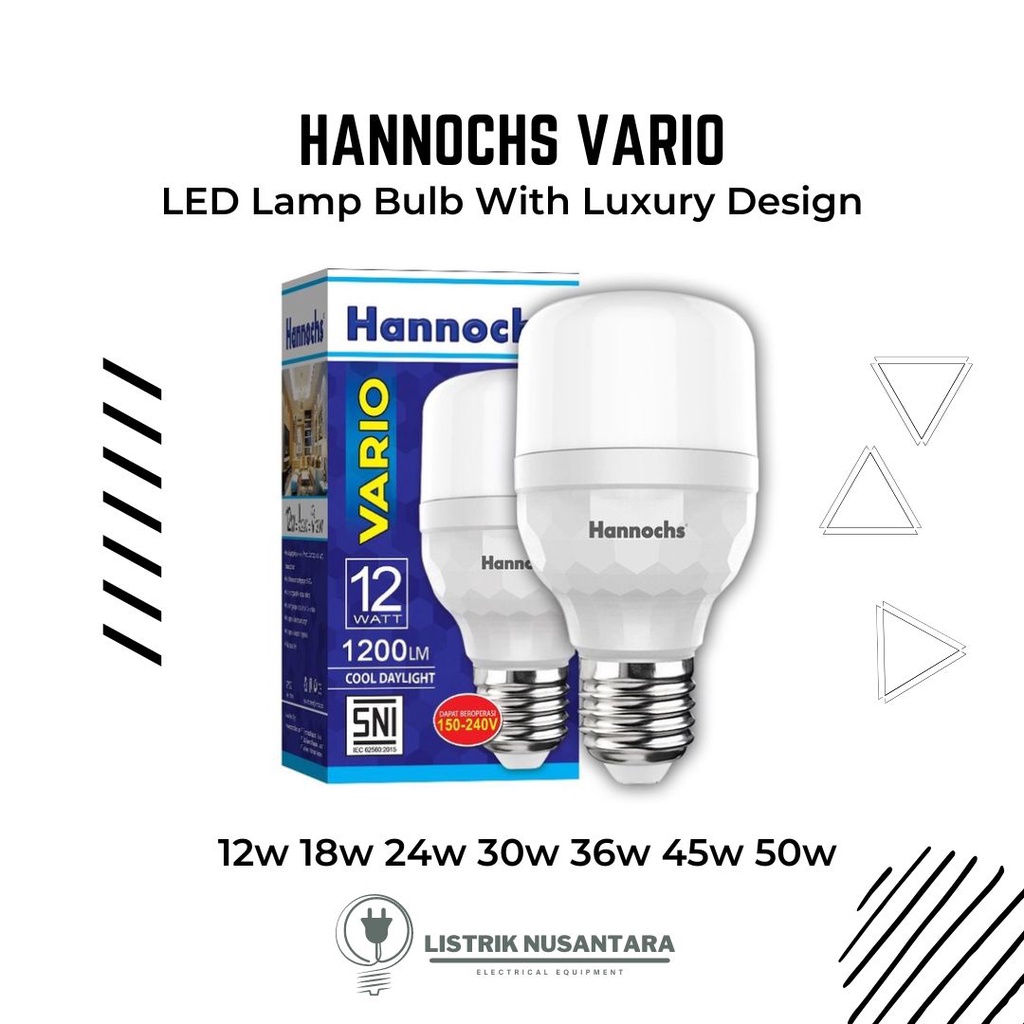 Jual Hannochs Vario 12 18 24 30 36 45 50 Watt Lampu Led Bohlam Capsule