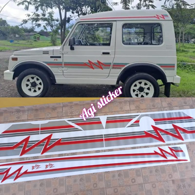 List body stiker Katana Blitz / List body stiker Katana Blits