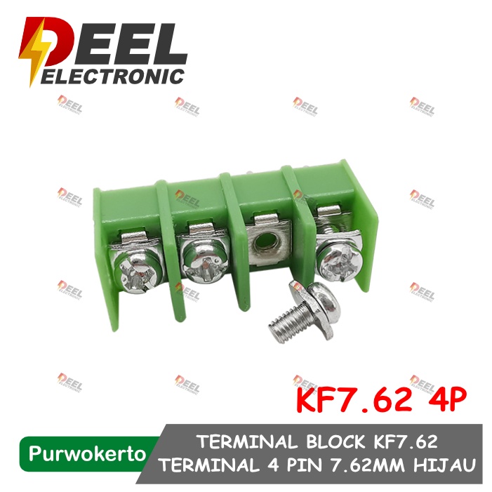 TERMINAL BLOCK KF7.62 TERMINAL 4P 7.62MM HIJAU PCB TERMINAL BLOCK 4PIN