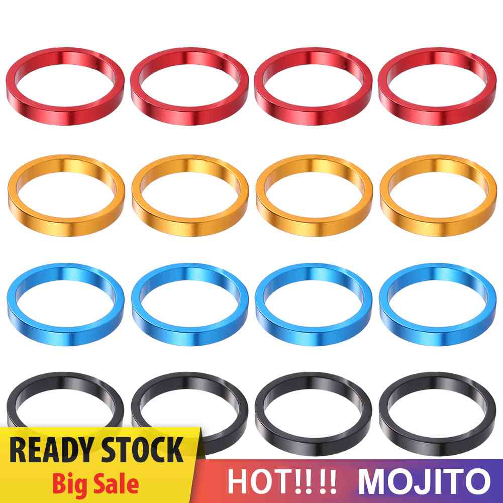 4pcs Ring Gasket Spacer Headset Fork Depan Sepeda MTB Bahan Aluminum