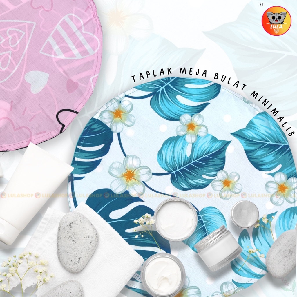 Taplak Meja Bulat Minimalis / taplak kecil / taplak meja / taplak cantik / taplak murah / taplak bulat / tempat tisu