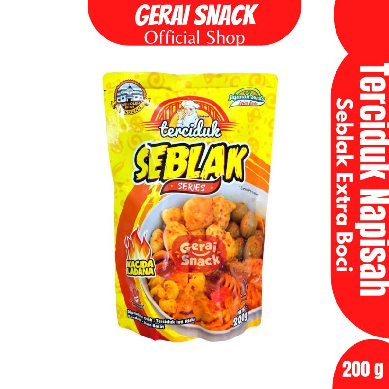 Seblak Kuah Instant Terciduk Khas Bandung Extra Mie Telur 200gr