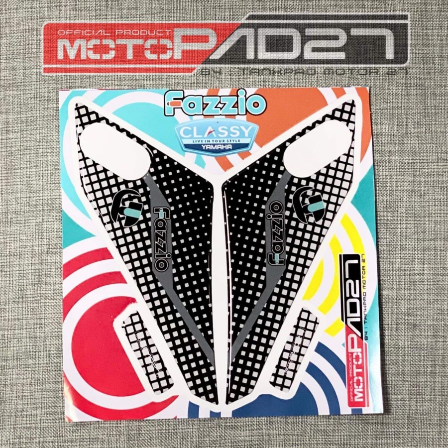 Motopad27 Sticker fazzio Stiker footstep fazzio bahan resin timbul premium