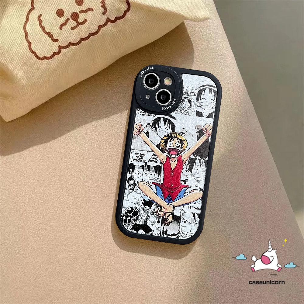 Case Redmi10 12C A1 9T 9 9A 10C 9C 10A K40s Redmi Note10 10s 11 11s 10Pro 8 9 9Pro 9s 11Pro+Mi 12 11 Lite 11T POCO F4 M3 X3 NFC Kartun Anime One Piece Luffy Sauron Sarung Soft Cover