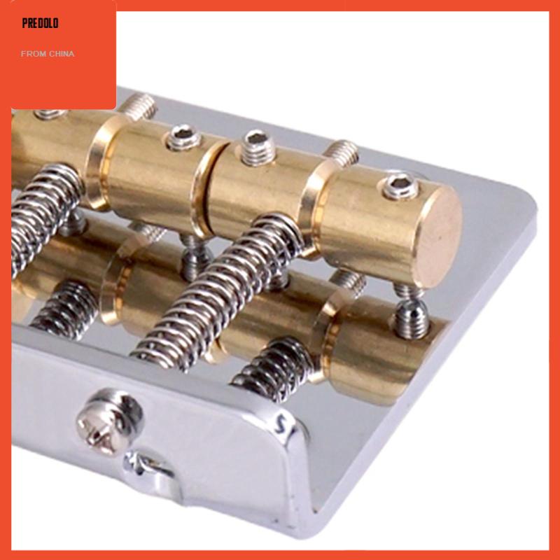 4 Senar Bass Bridge Pengganti Bagian Tailpiece Fixed String Spacing Adjustment