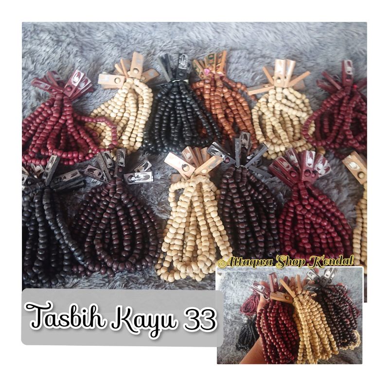 Tasbih Kayu 33 Oleh-oleh Souvenir Haji Umroh Hajatan