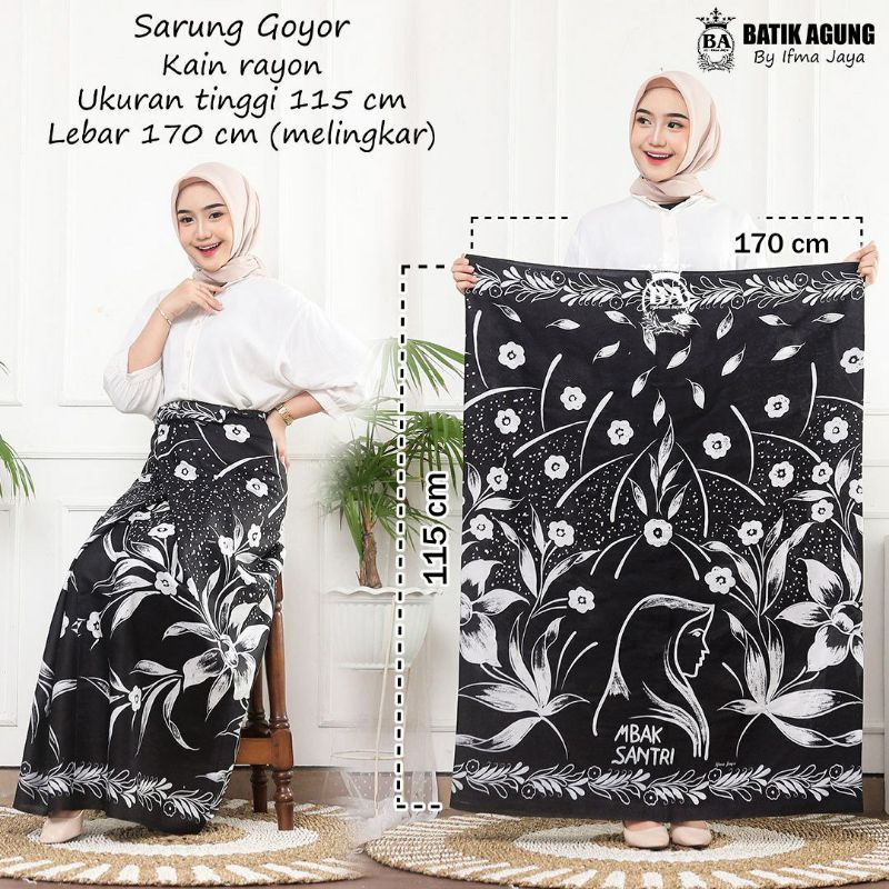 SARUNG MBAK SANTRI / SARUNG GLOYOR /SARUNG MUZA AQIL MAHDA