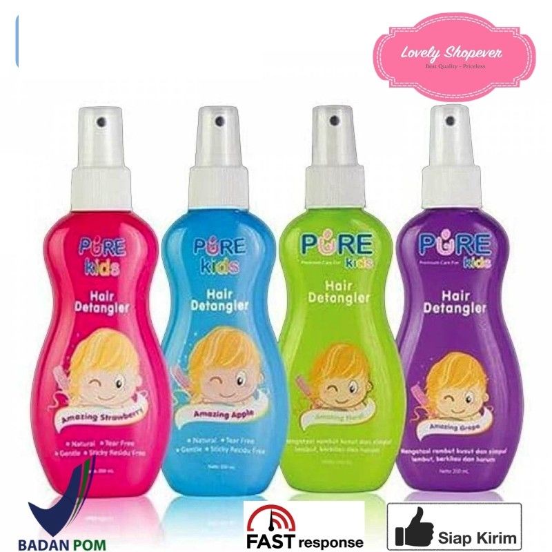 PURE KIDS BABY PUREKIDS PURE BABY DETANGLER SPRAY SPRAI  RAMBUT KUSUT ANAK 230 ML 230ML