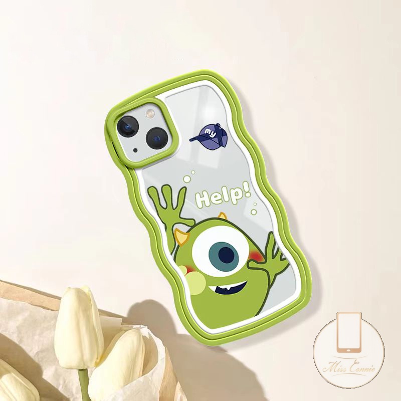 Case OPPO A78 Reno 8T A77 A17 A77s A12 A57 A95 A54 A16E A15 A7 A5s A55 A74 A1K A16 A76 A53 A16K A96 A15s A9 A5 A3s F9 A12E A52 Kartun Lucu Monster University Wavy Edge Soft Cover