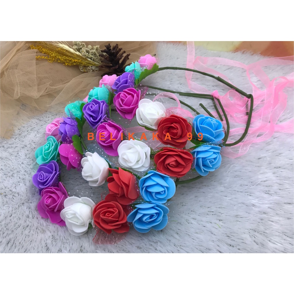 BANDO FLOWER CROWN / BANDO MAHKOTA BUNGA LINGKAR / BANDO BUNGA LINGKAR / FLOWERCROWN / BANDO CANTIK