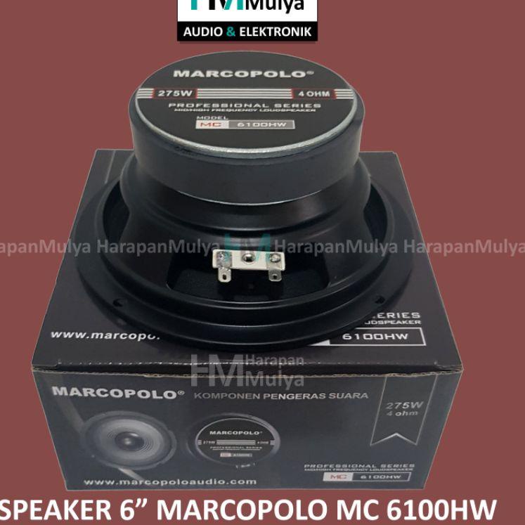 Harga Bersahabat Speaker Fullrange 6" / Full Range 6 inch Marcopolo MC 6100HW