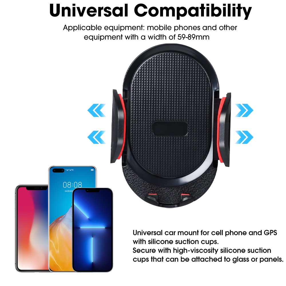 360 ° Bracket Stand Holder Handphone Universal Dapat Diputar Untuk Mobil Android / iPhone