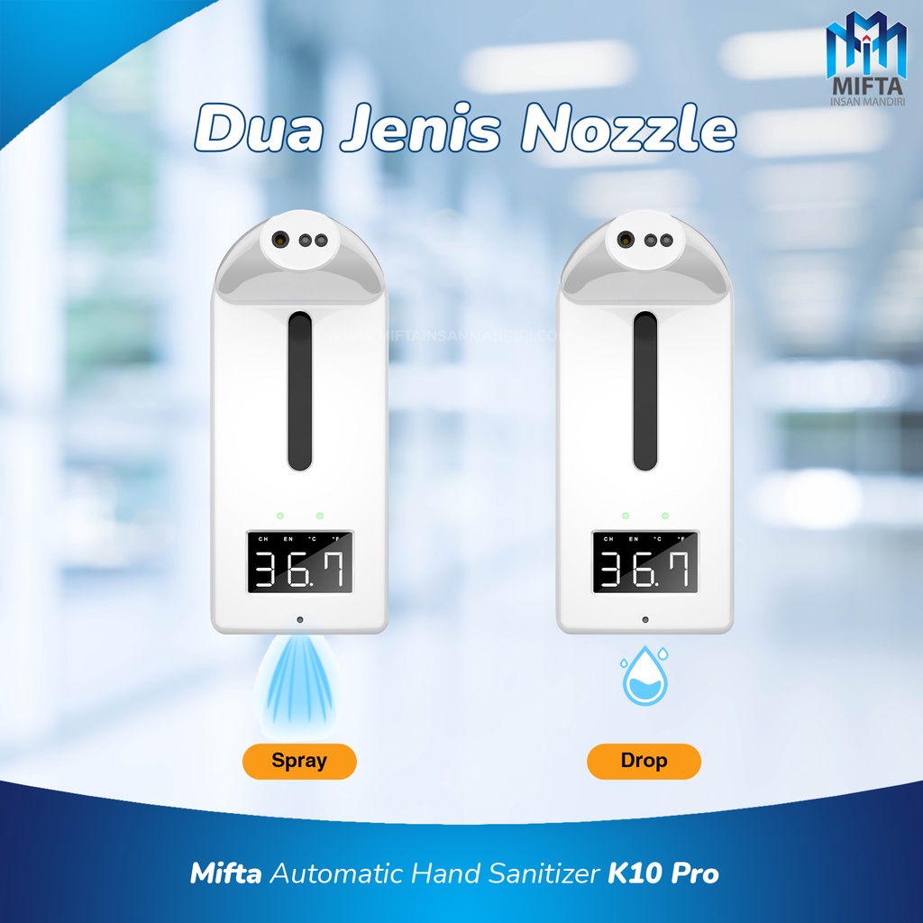 K10 PRO INFRARED THERMOMETER 2 IN 1 HAND SANITIZER OTOMATIS / K10 PRO