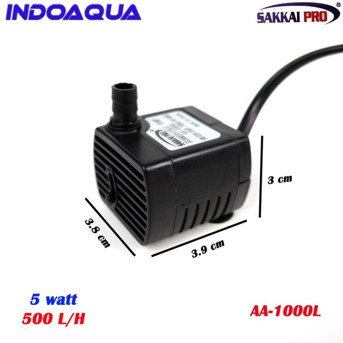 Aquaka Indoaqua - Water Pump Aquarium Mini Pompa Air Aquarium Mini Sakai Pro