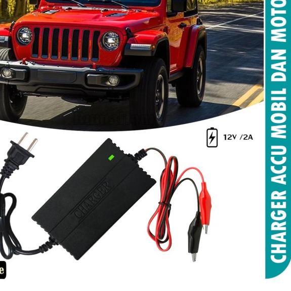 Cas Aki Motor/ Charger Aki Accu 12 Volt/ Charger Aki Motor 12v/2a