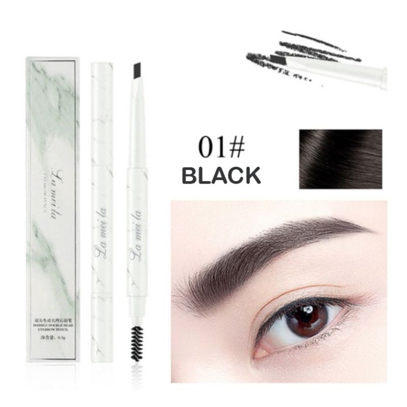 Eyebrow Pensil Alis 2in1 Waterproof Anti Air