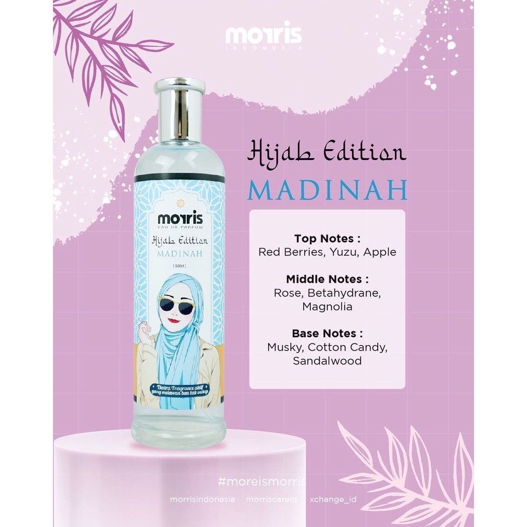 Morris Hijab Edition / Parfum Eau De Parfum / Minyak Wangi Botol / 110ml