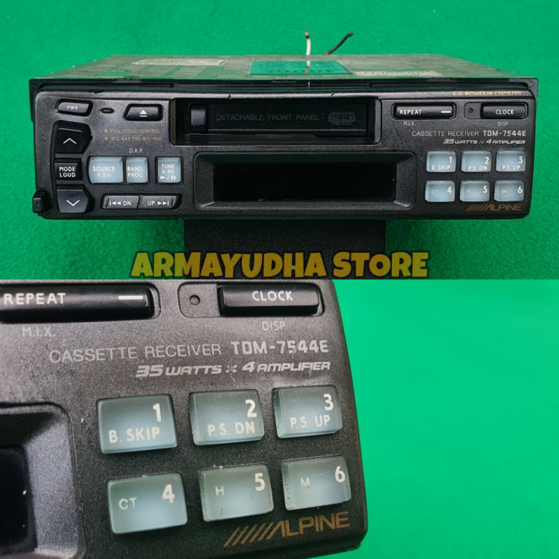 tape single din ALPINE original civic estilo SR3 Eg6
