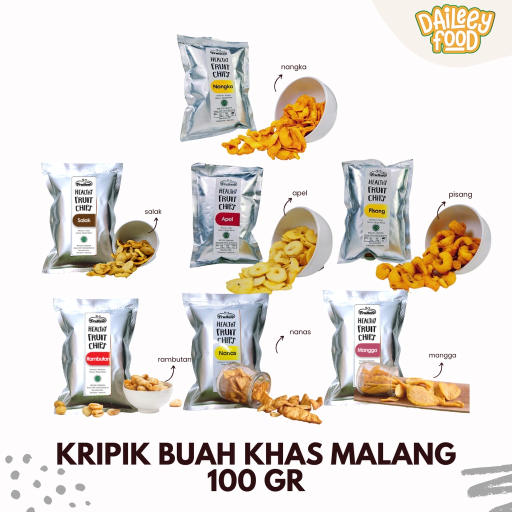 Jual Keripik Buah And Sayur 100 Gram Nangka Apel Nanas Mangga Kerupuk