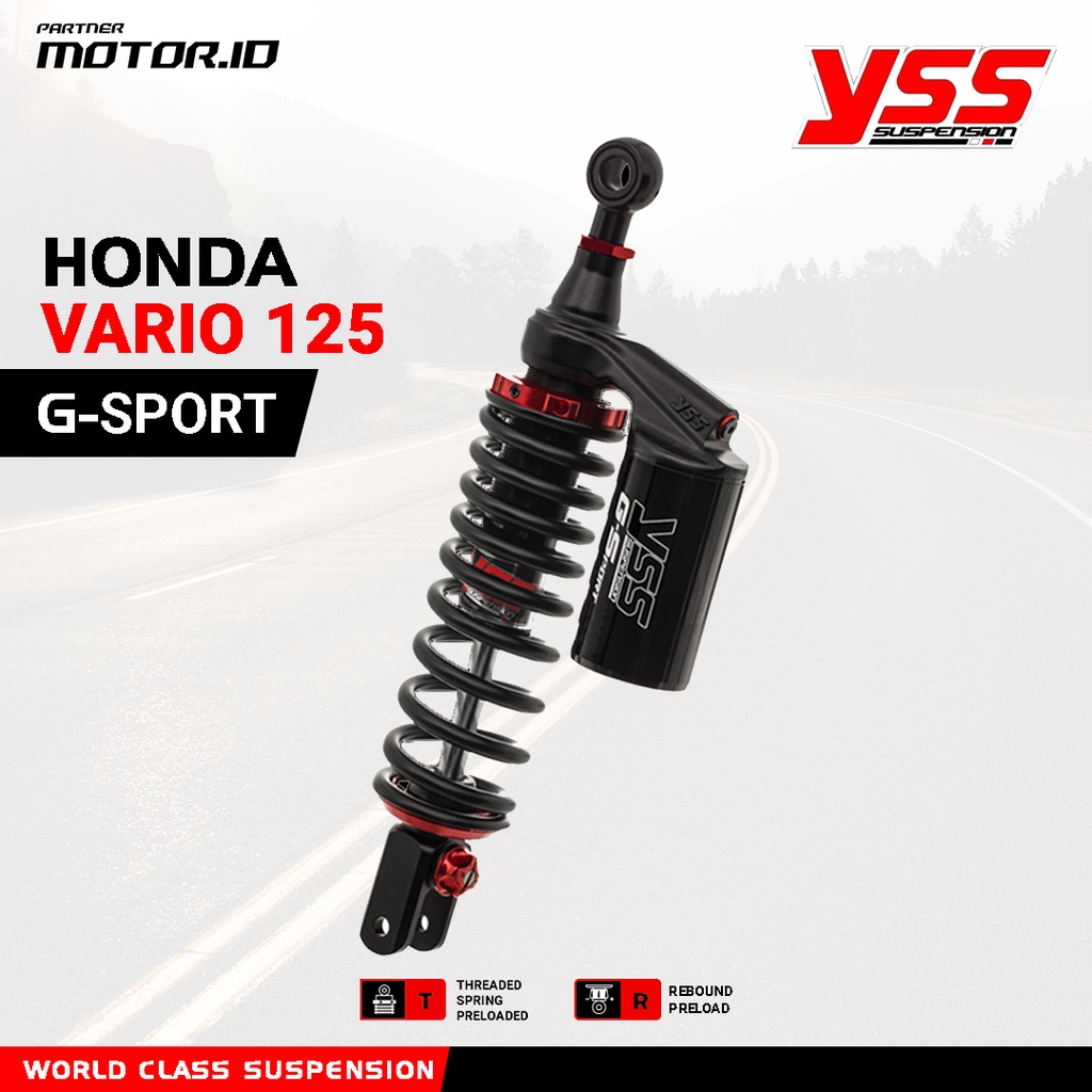 SHOCK BELAKANG YSS G-SPORT BLACK SERIES HONDA VARIO 125 150