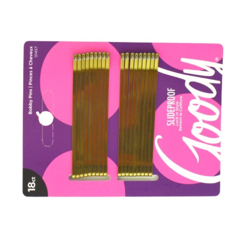 Goody 3000457/ 01457 3&quot; Bobby Pins Brown 18ct