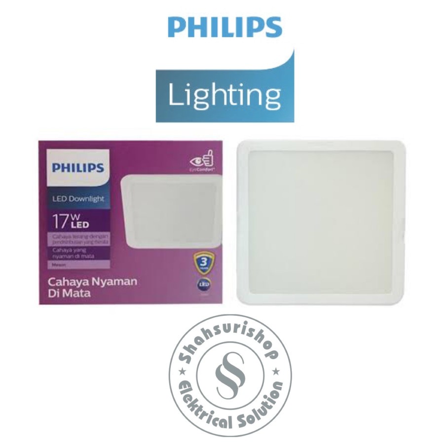 PHILIP LED MESON SQ SQUARE KOTAK 17W 17 W WATT 165 MM