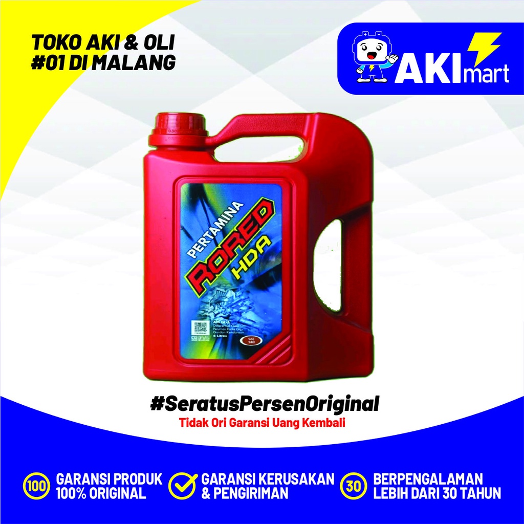 Pertamina Rored HDA 90 4 Liter Oli Transmisi