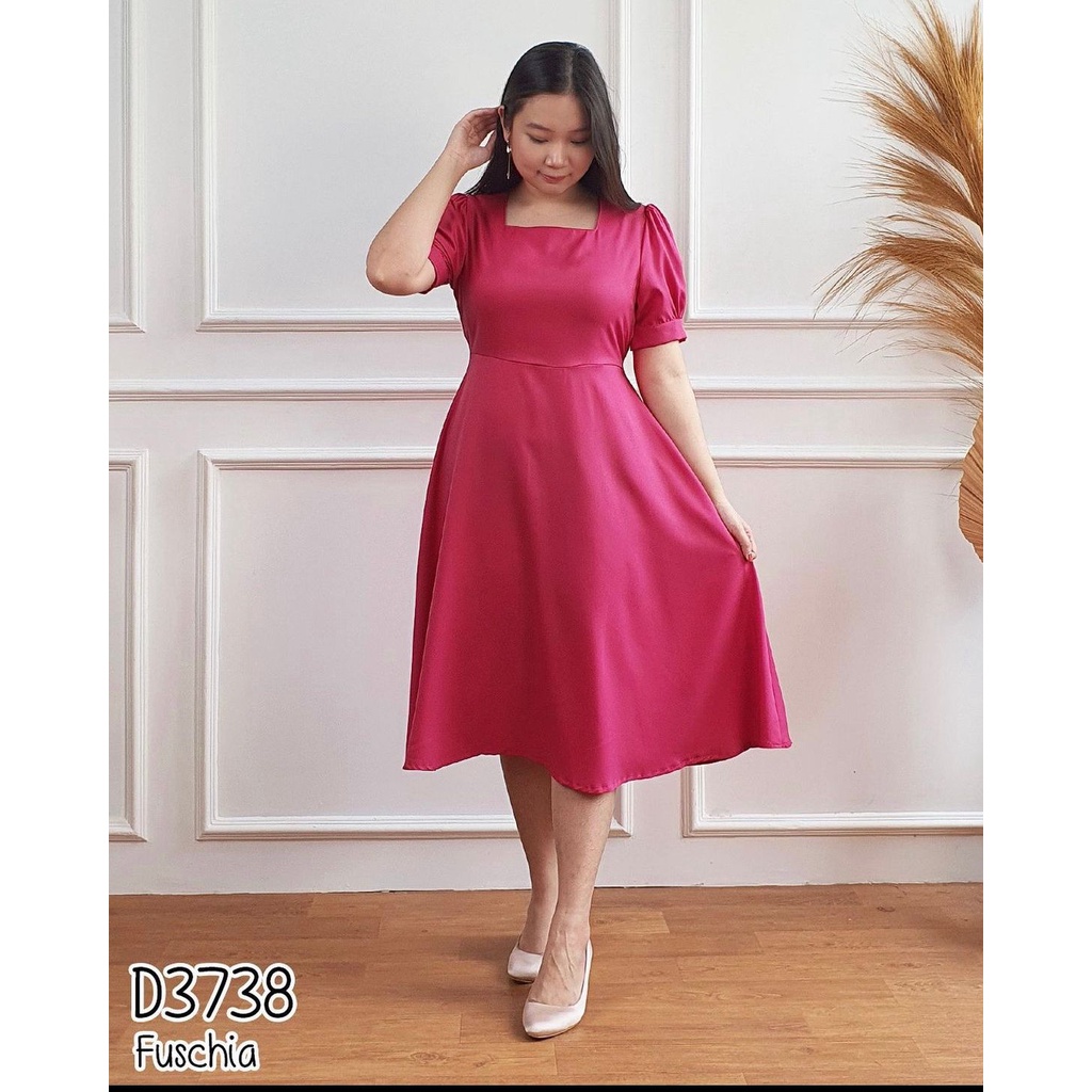 Basic id fashion Dres wanita gisella / Gaun pesta wanita / Dres elegant