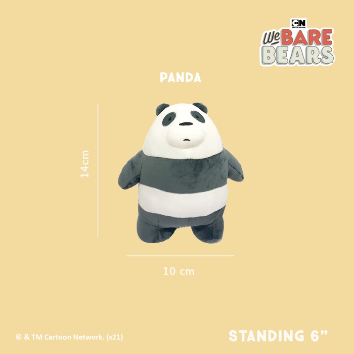 

We Bare Bears Standing Plush / Boneka Beruang 6" Panpan