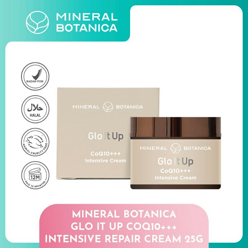 ❤GROSIR❤❤NEW❤Mineral Botanica Glo It Up Coq10+++ Intensive Cream 25g