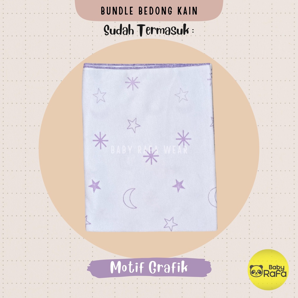 Serian Lilac - 3 pcs Bedong Bayi Bahan Kaos LILAC SERIES 110 x 90 cm Merk SNI Bolo - Bolo