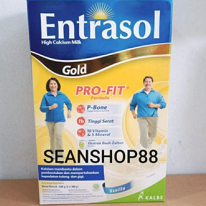 

[ COD ] susu entrasol gold 600 gr vanilla