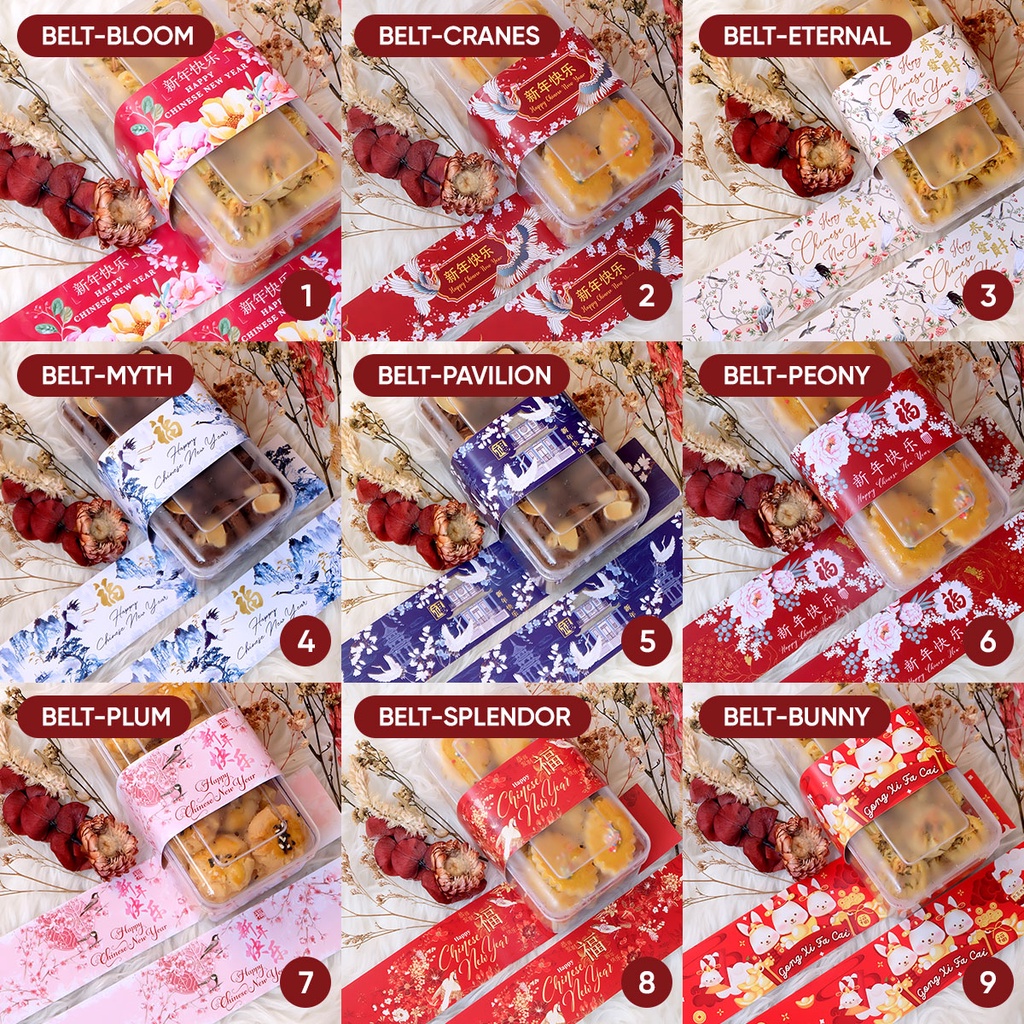 25pcs Paper BELT Imlek 2023 / Sabuk Toples Parcel Sincia / Label Panjang Hampers Cookies CNY