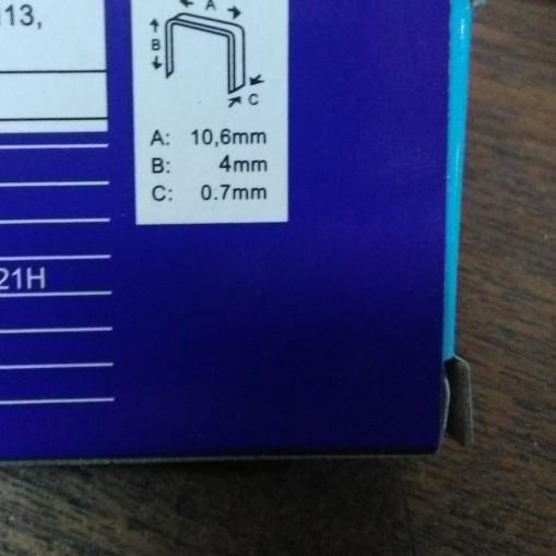 ISI STAPLES HEKTER TANGAN MANUAL UNTUK JOK MOTOR 13/4 MM (4MM)