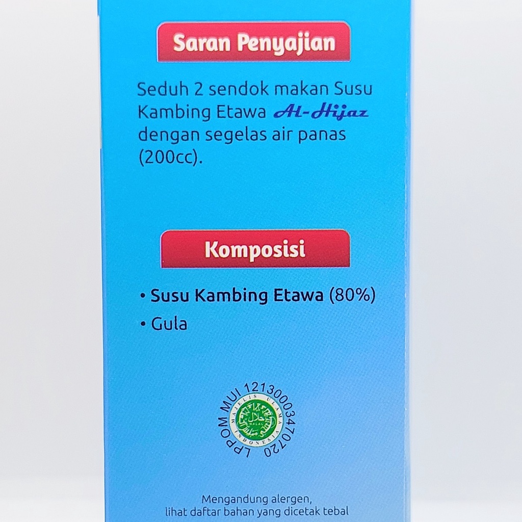 Al Hijaz Etawa Susu Kambing Ettawa BPOM Halal Non Krimer
