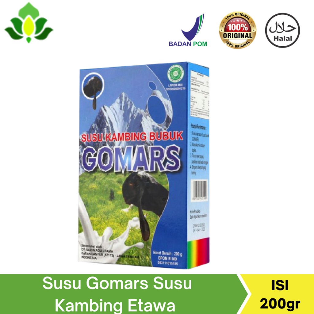 

Susu Gomars Susu Kambing Etawa Bubuk Original 200gr