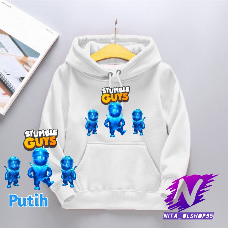 hoodie stumble guys game tiga nija epic hodie anak stumble