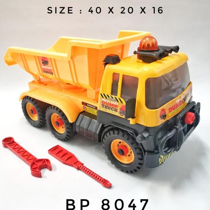 Mainan Anak DIY Assemble Truck / Truk Konstruksi Rakit Besar BP8046/47