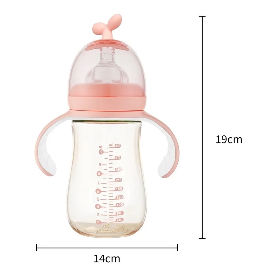 Botol Susu PPSU Leher Lebar(WIDENECK) Anti Kolik Botol Minum Bayi 3in1 300ml  BPA Free BB11